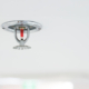 Fire Fighting Equipment, Sprinkler On White Ceiling Background