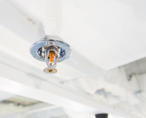 Fire Sprinkler Installed In Commercial Building