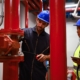 Two Workers Inspecting Fire System