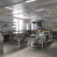 Side View Of A Commercial Kitchen